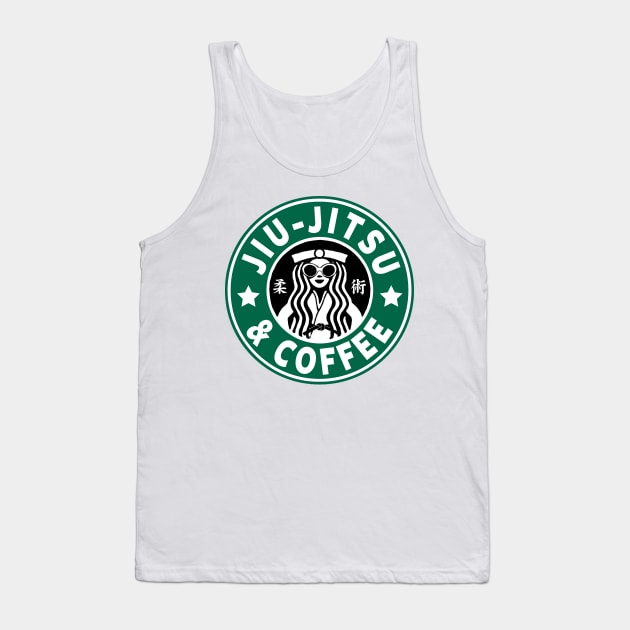 JIU JITSU AND COFFEE - FUNNY BRAZILIAN JIU JITSU Tank Top by Tshirt Samurai